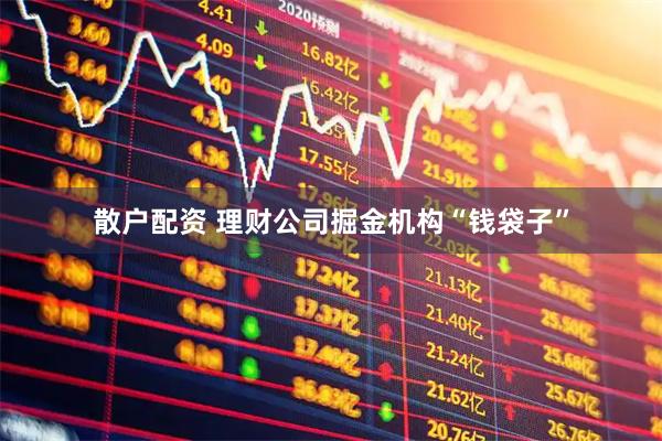散户配资 理财公司掘金机构“钱袋子”